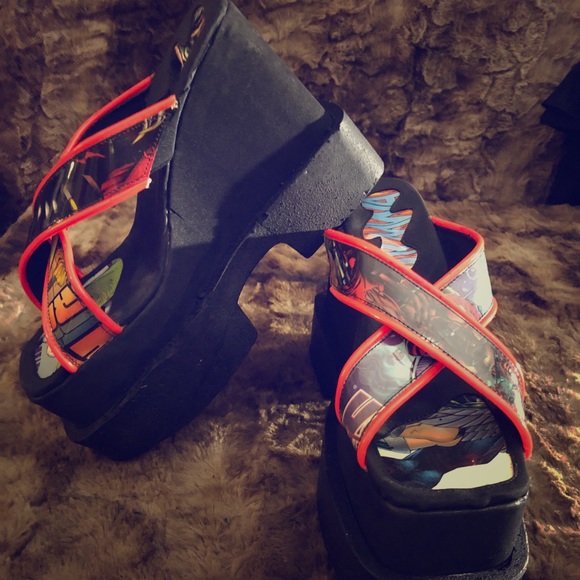 Luichiny Shoes - SOLD! - Vintage Luichiny Comic Platforms RARE